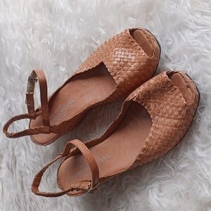 Woven  wedge sandals